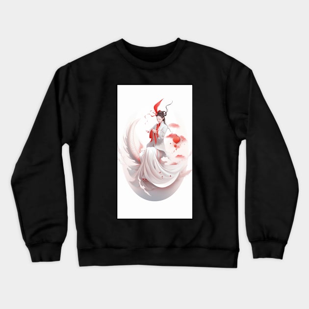 Whispers of Fantasy Crewneck Sweatshirt by TooplesArt